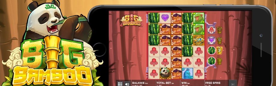 Мобильная версия игры Биг Бамбук на смартфоне.